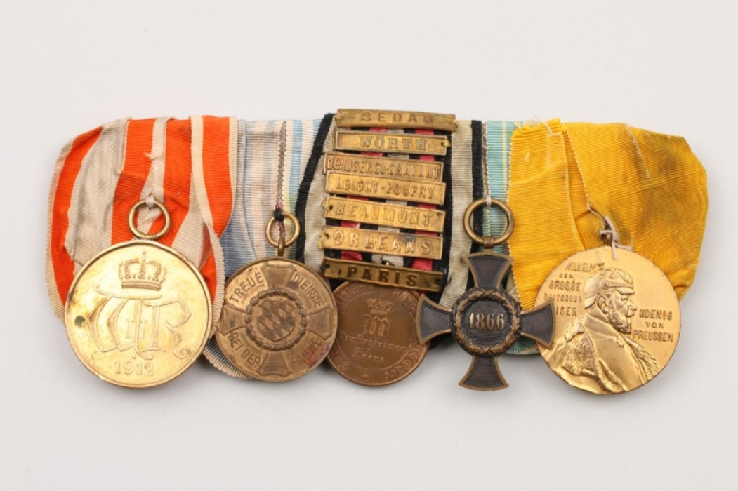 1870/71 German 5-medal bar