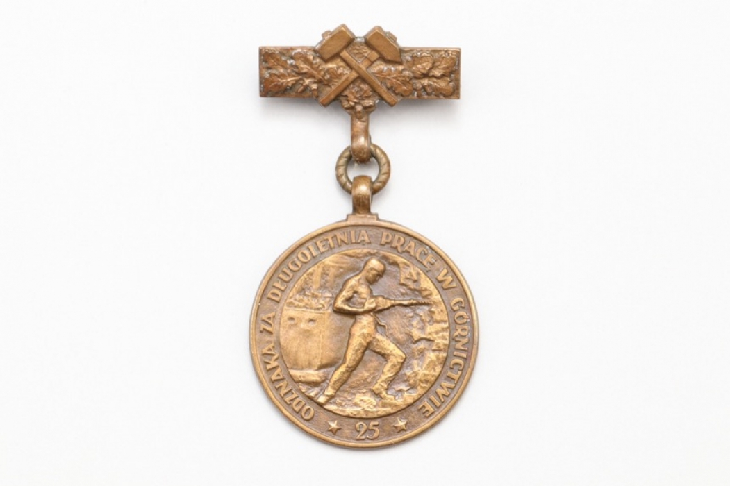 Polen - Medaille für 25 Jahre Arbeit im Bergbau