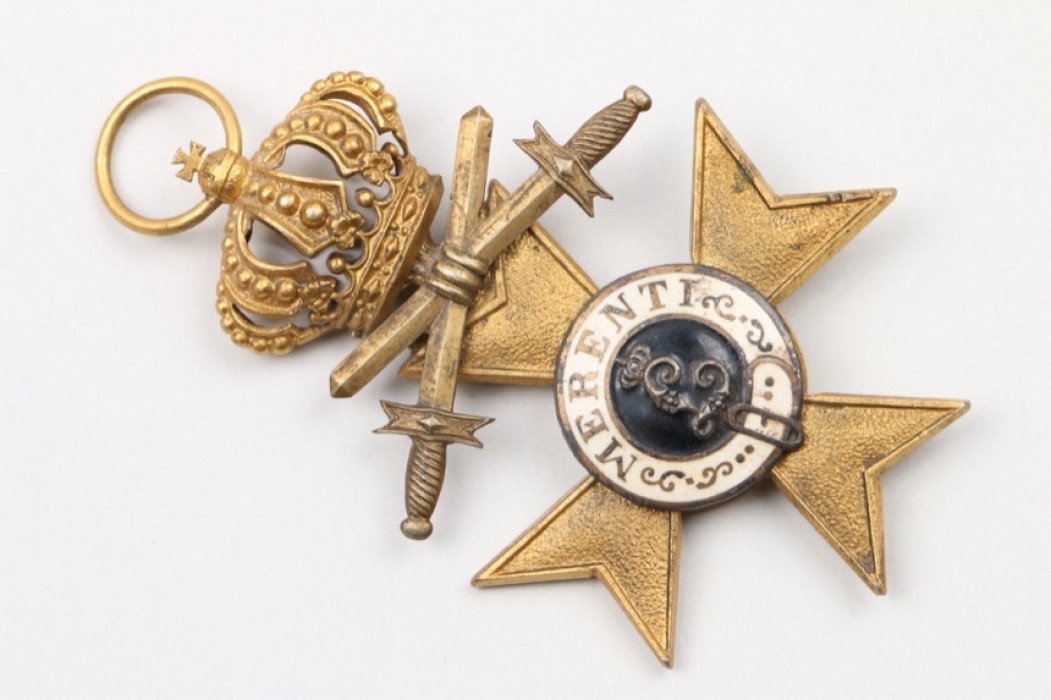 Bayern Militär-Verdienstkreuz 2. Klasse Krone / Schwerter DESCHLER