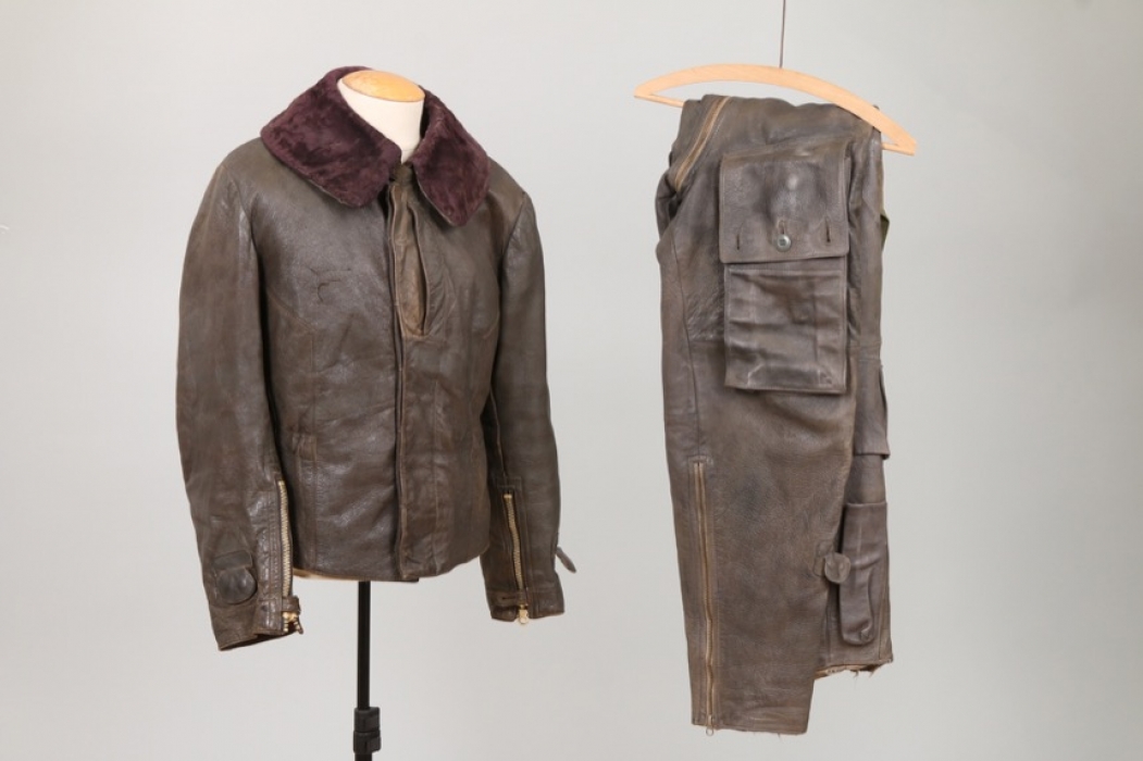 Luftwaffe "Reichsverteidigung" pilot's leather suit