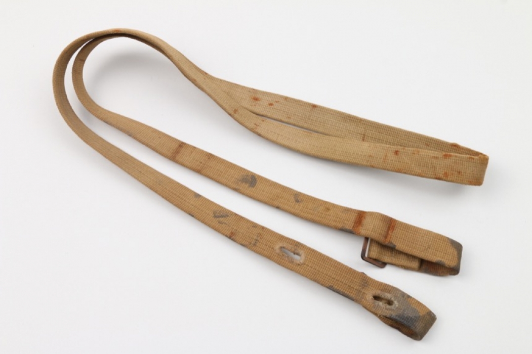 Early East German gas mask strap