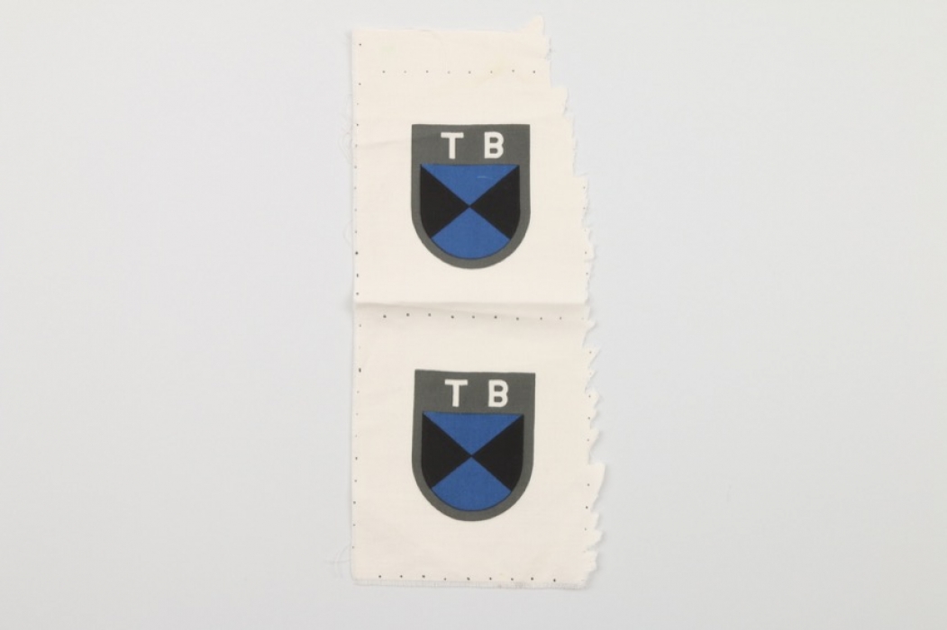 Waffen-SS 2 Terek Cossacks volunteer's sleeve badges