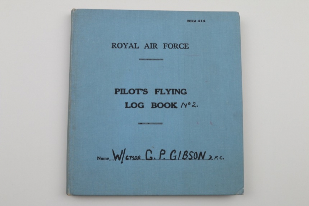 WW2 British pilot's flying log book