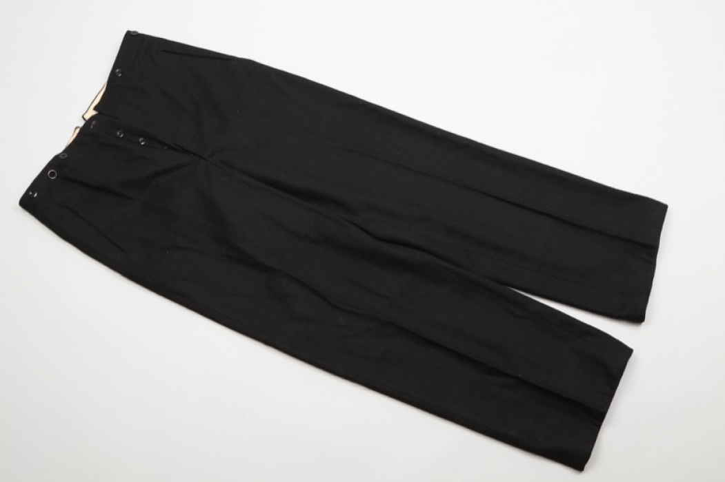 Third Reich 1943 black straight trousers