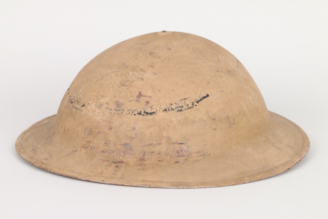 WW2 South African MKII helmet dessert camo