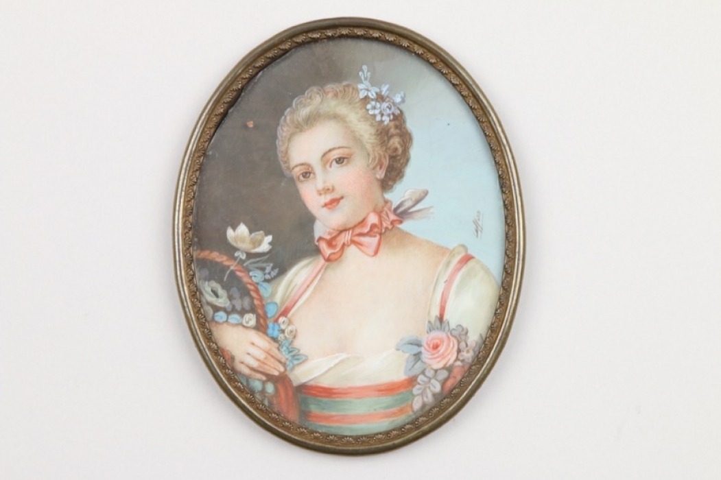 Miniatur "Junge Dame", Frankreich, 19. Jh.