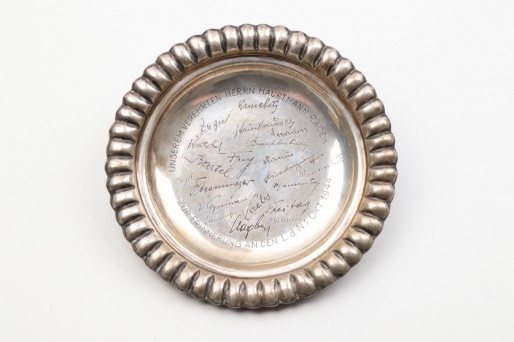 October 1944 silver plate with signatures