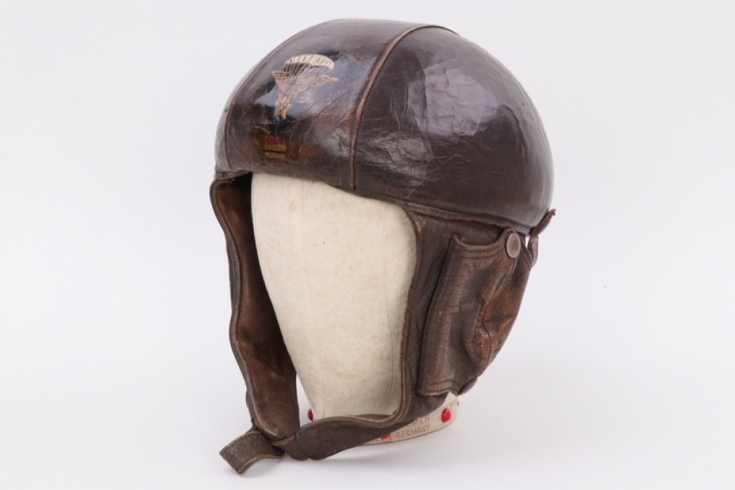 Unknown paratrooper leather helmet