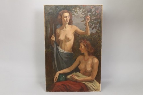 Rudolf Böttger - Zweiklang (1943, oil on canvas)