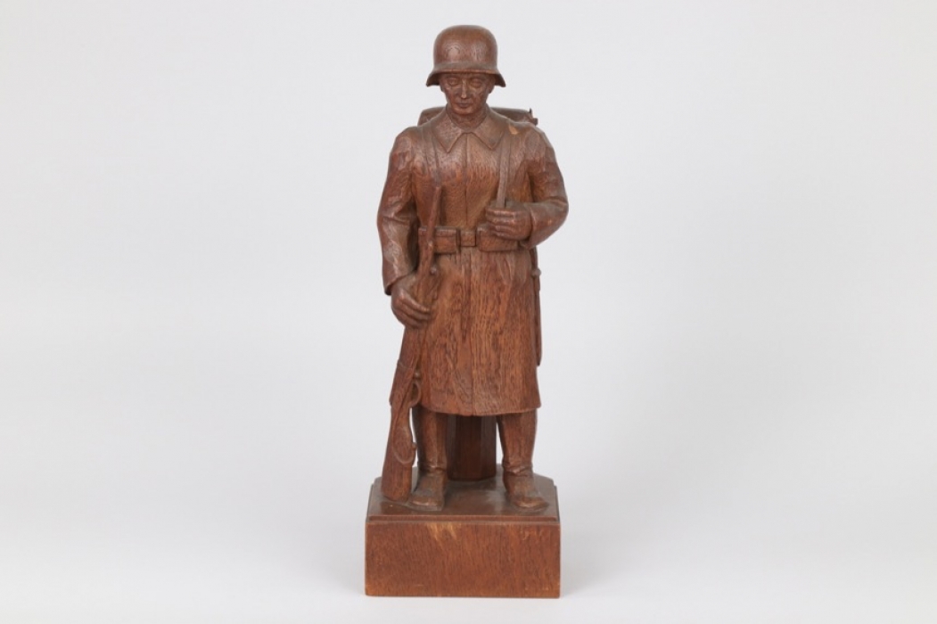 1930s wooden figure of German soldier