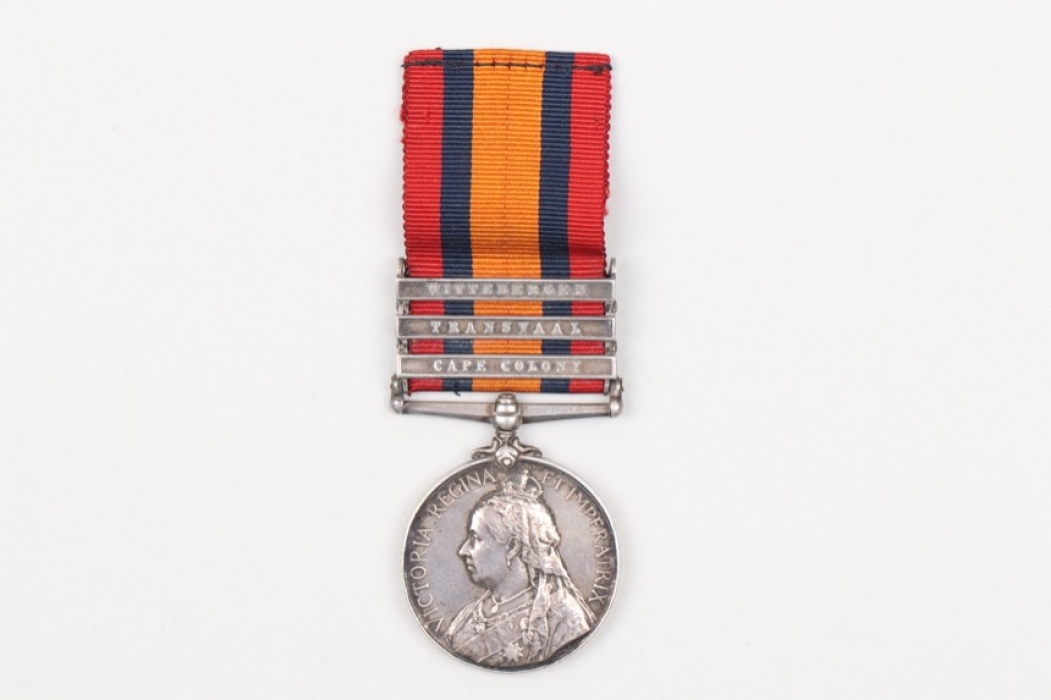 Great Britain - Queen's South Africa Medal with 3 clasps