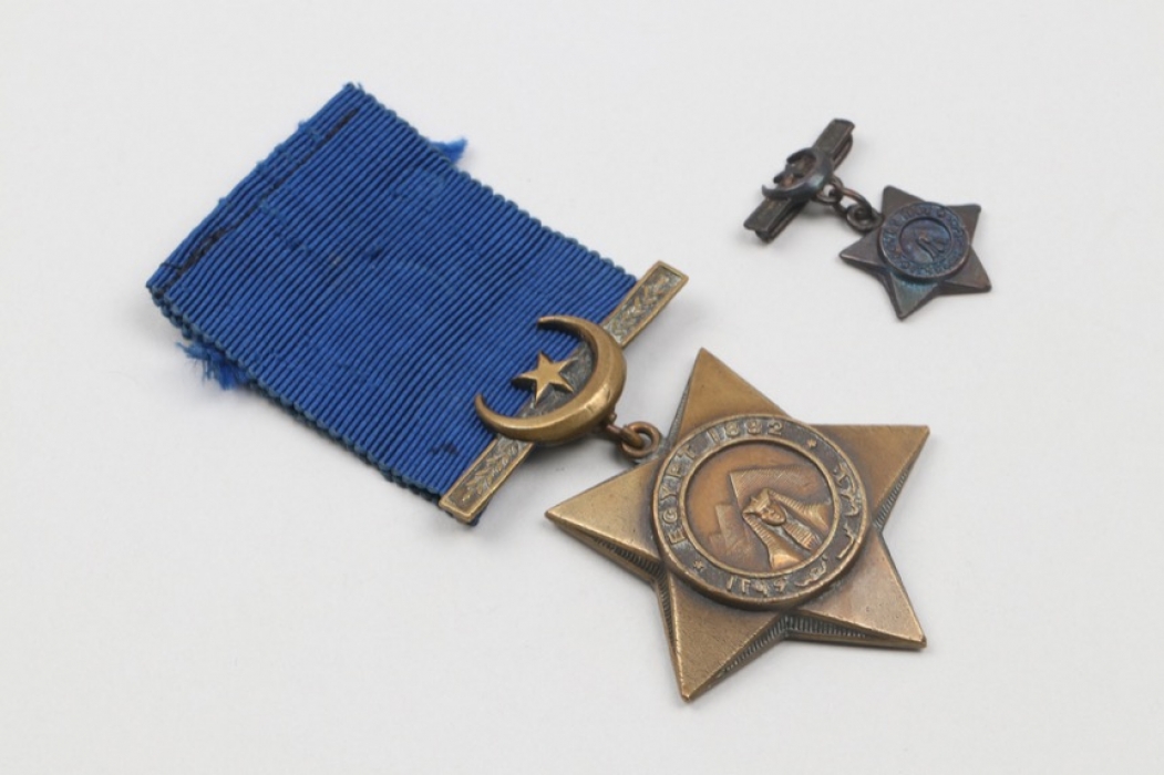 Egypt - 1882 Khedive's Campaign Star & miniature