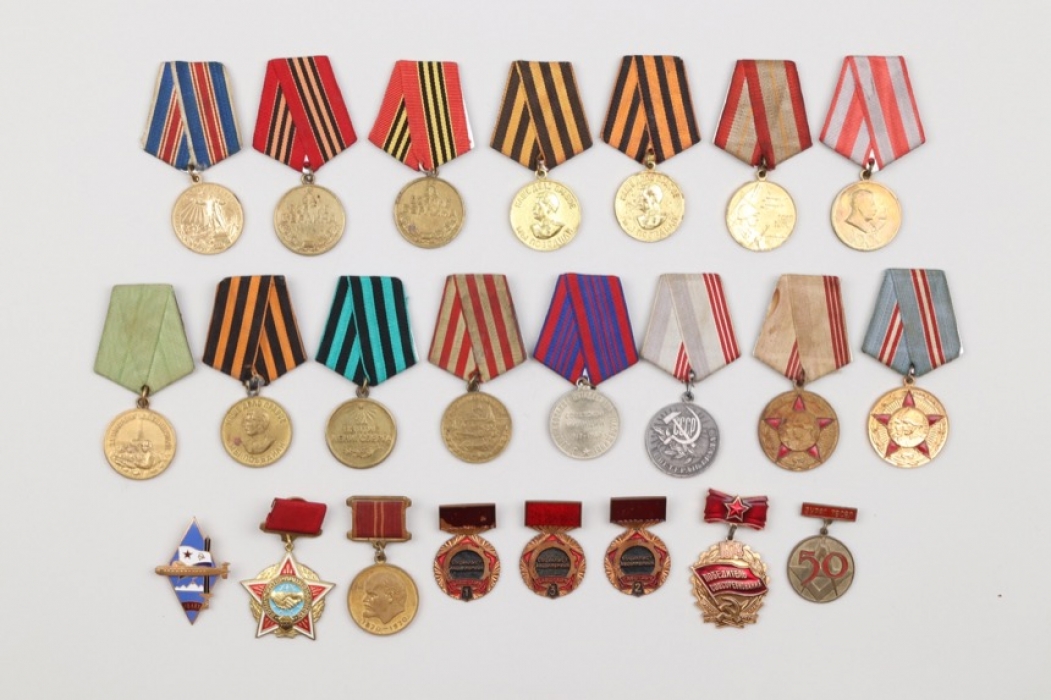 Soviet Union - lot of medals & badges