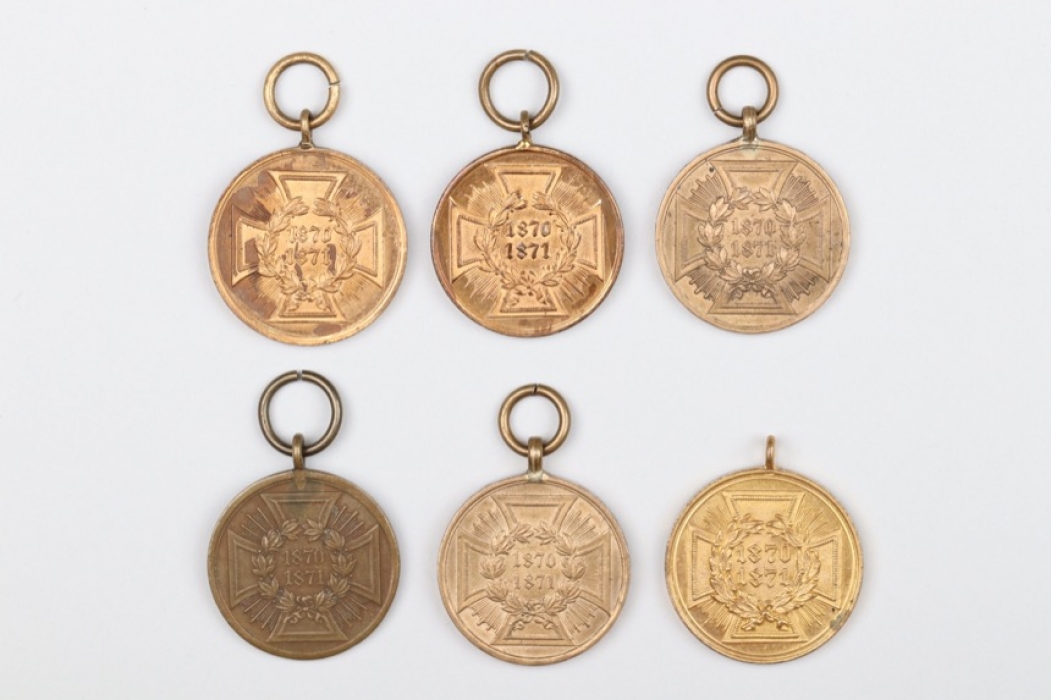 6 + Medals Franco-Prussian War 1870-1871