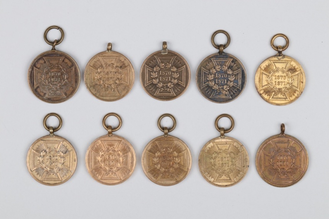10 + Prussian War Commemorative Medal 1870-1871
