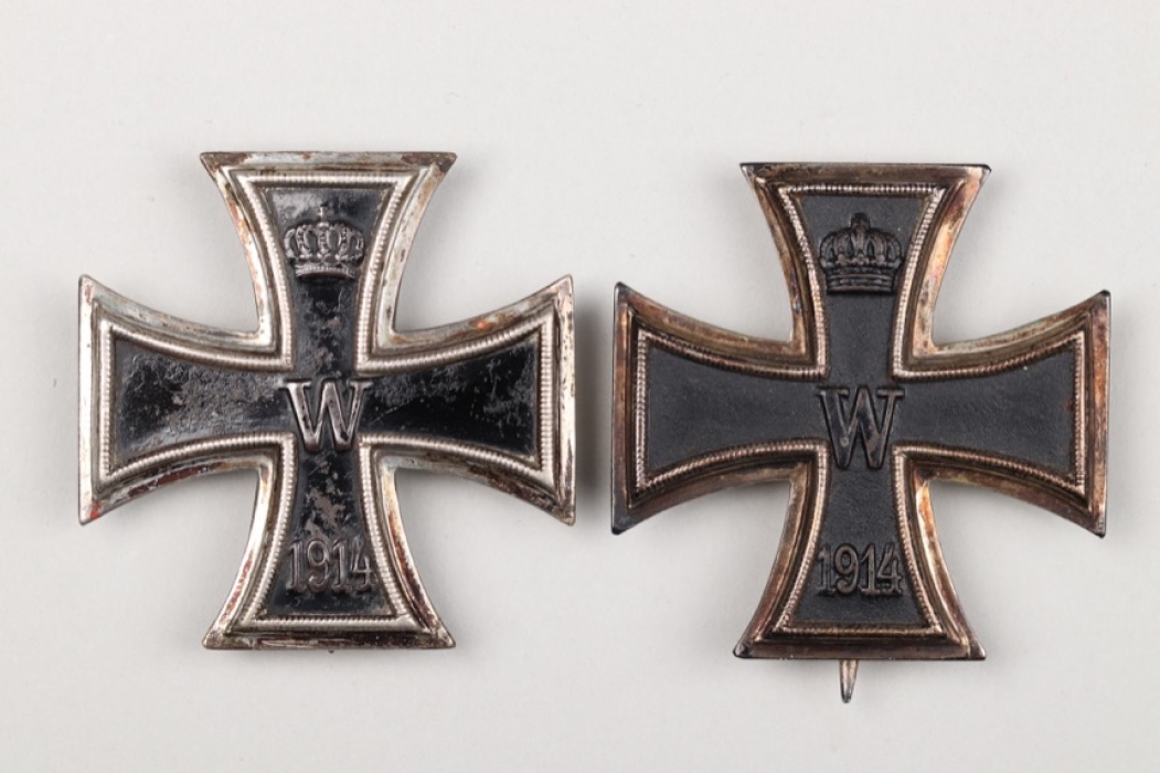 2 + 1914 Iron Crosses 1st Class - KO