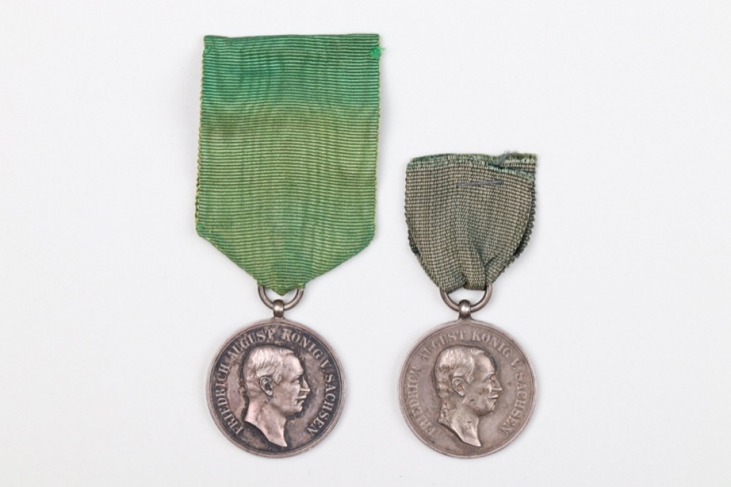 Saxony - two Medals for Loyalty in Work