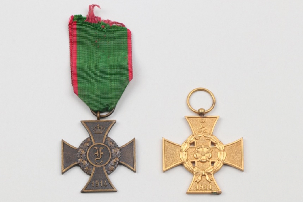 Imperial Germany - 2 War Merit Crosses