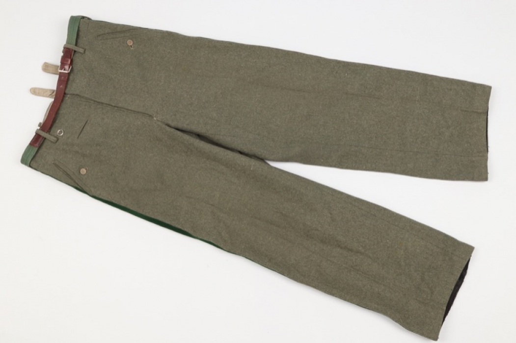 Third Reich forestry trousers + belt