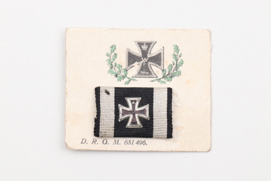 1914 Iron Cross ribbon bar on selling cardboard