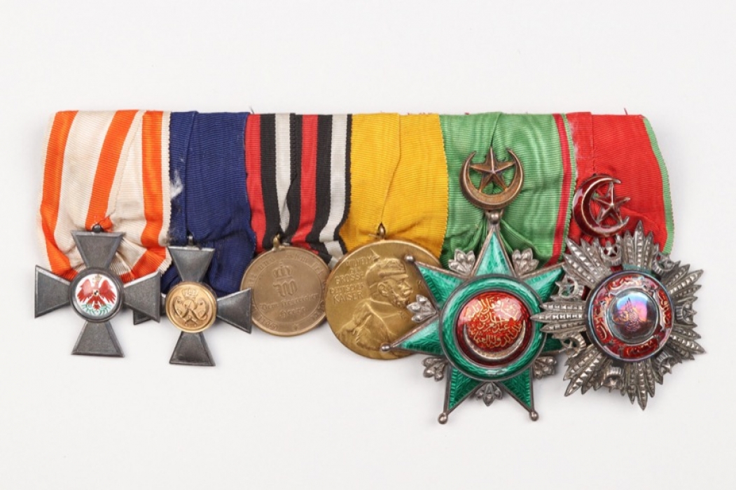 Imperial Germany/Ottoman Empire - 6-place medal bar