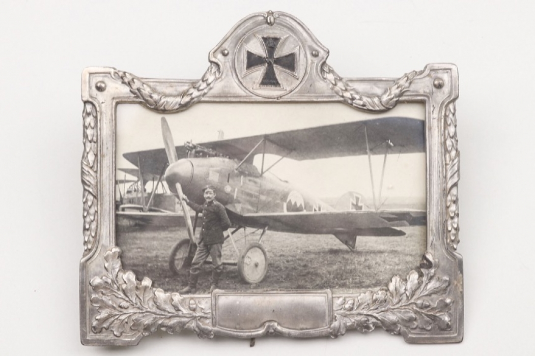 WW1 impressive framed aircraft photo