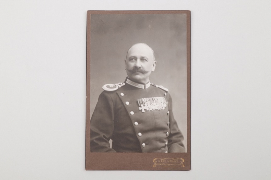 Imperial portrait photo of a highly decorated officer