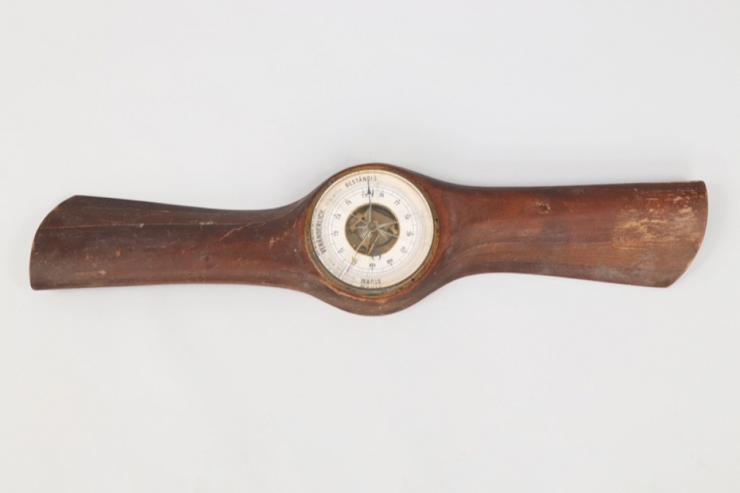 WW1 aircraft propeller with barometer
