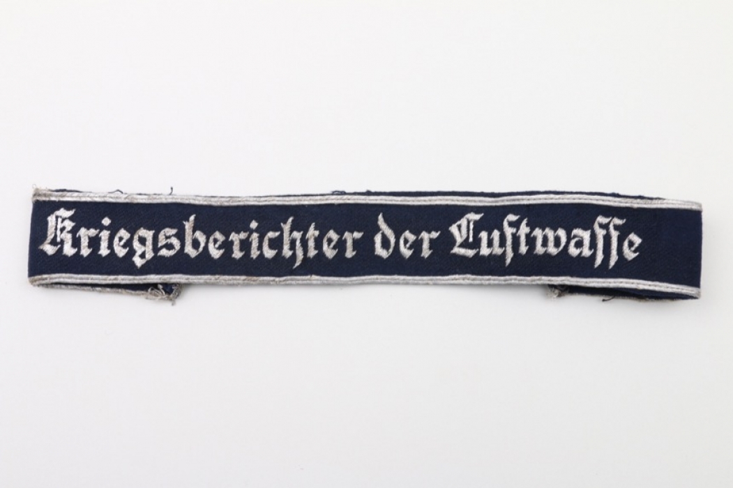 "Kriegsberichter der Luftwaffe" officer's cuffband