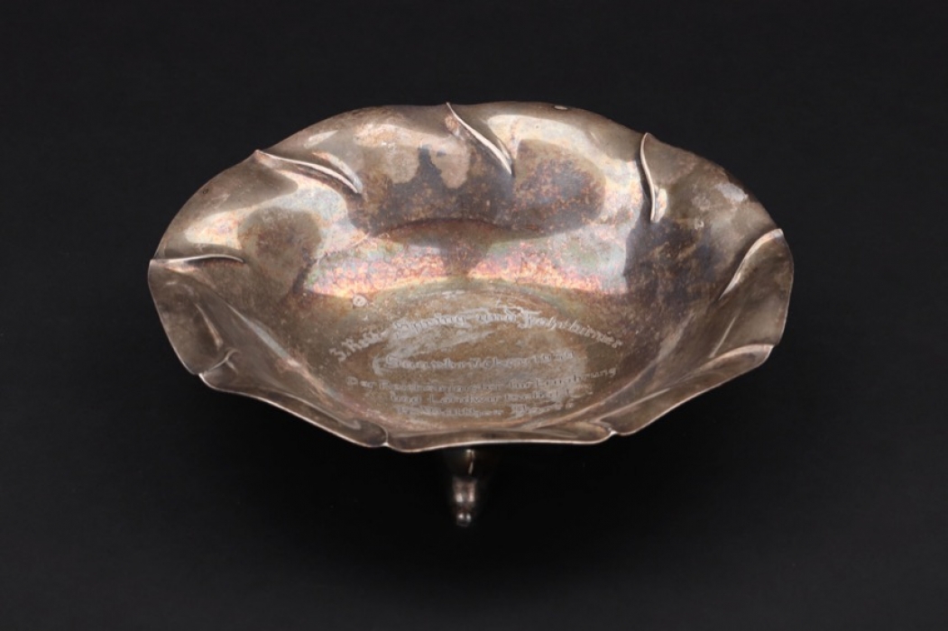 Engraved silver bowl - Walther Darrè