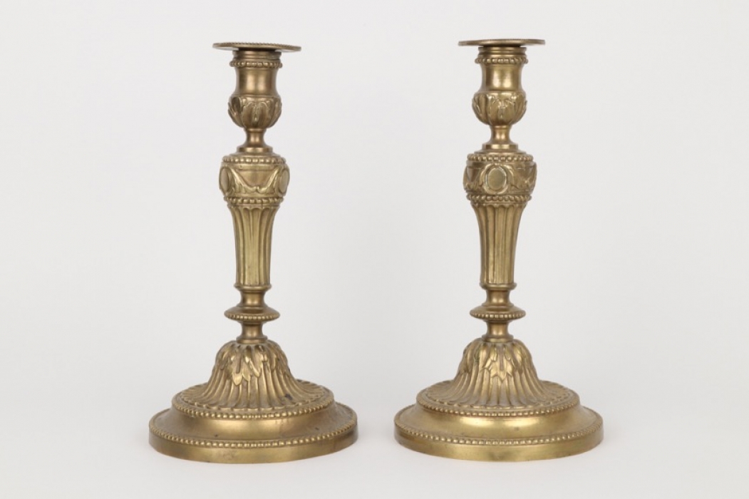 Ein Paar Empire-Kerzenleuchter, Frankreich um 1860