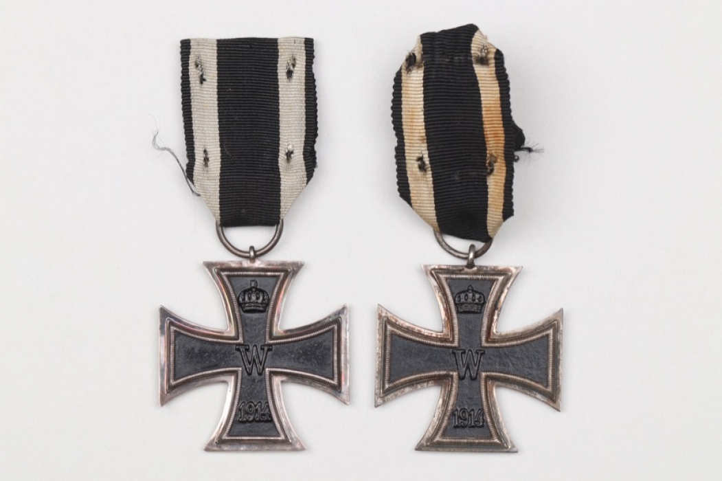 2 x 1914 Iron Crosses of a WW2 veteran
