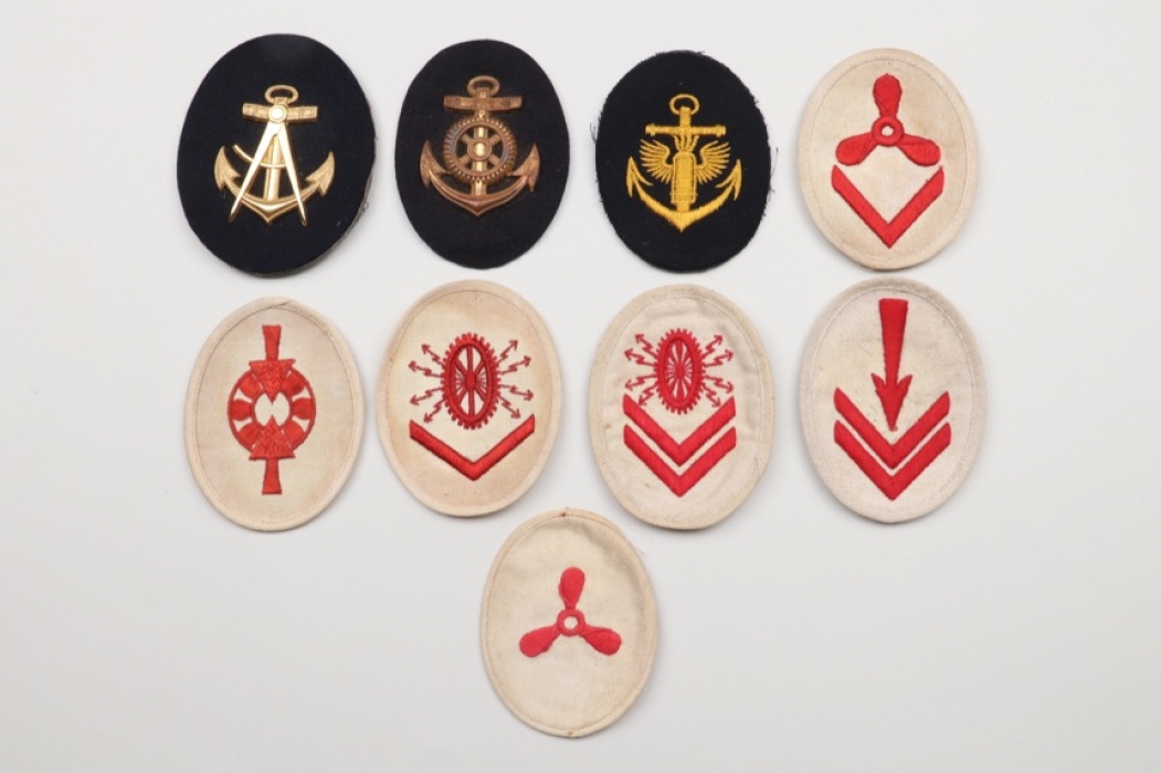 Kriegsmarine lot of 9 trade badges