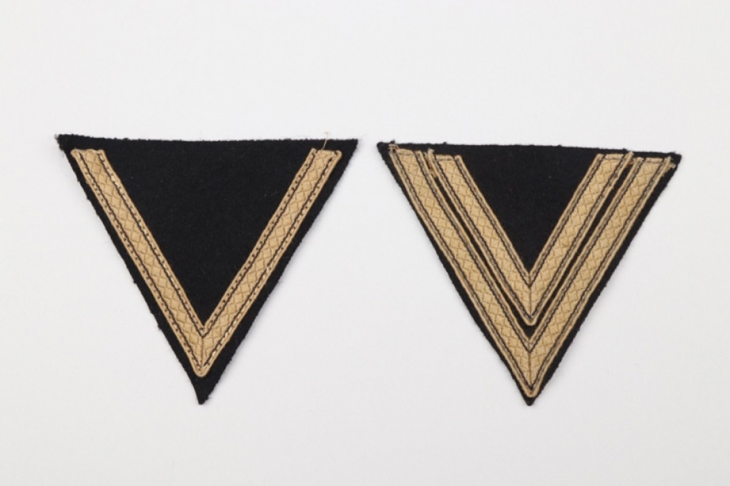 Waffen-SS 2 tropical rank sleeve badges