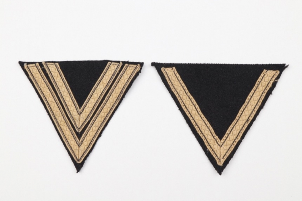 Waffen-SS 2 tropical rank sleeve badges