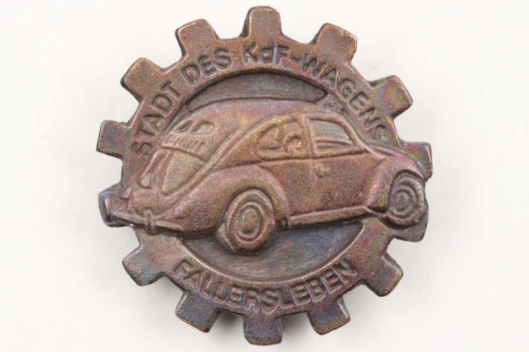 Third Reich KdF-Wagen badge "Fallersleben"