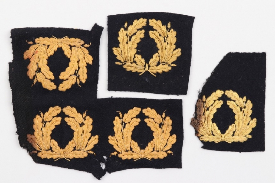 Kriegsmarine lot of visor cap wreath badges