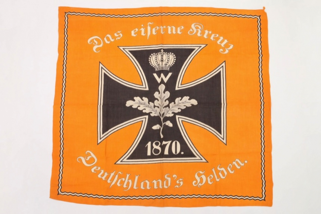 Third Reich patriotic Iron Cross cloth banner