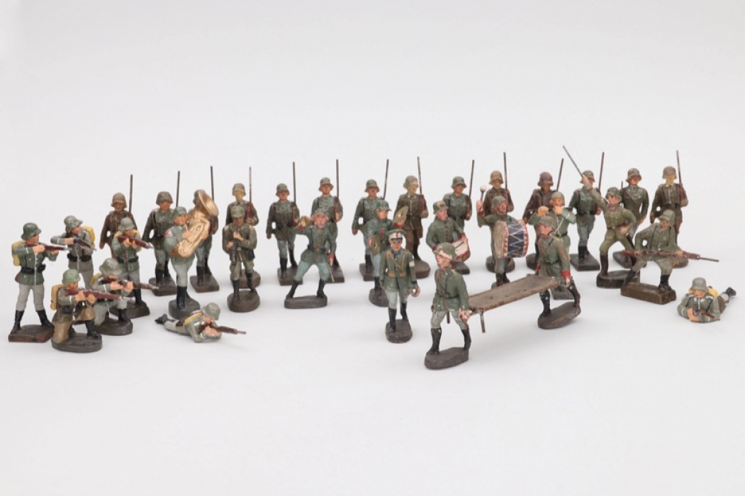 Third Reich lot of toy figures - Elastolin & Lineol