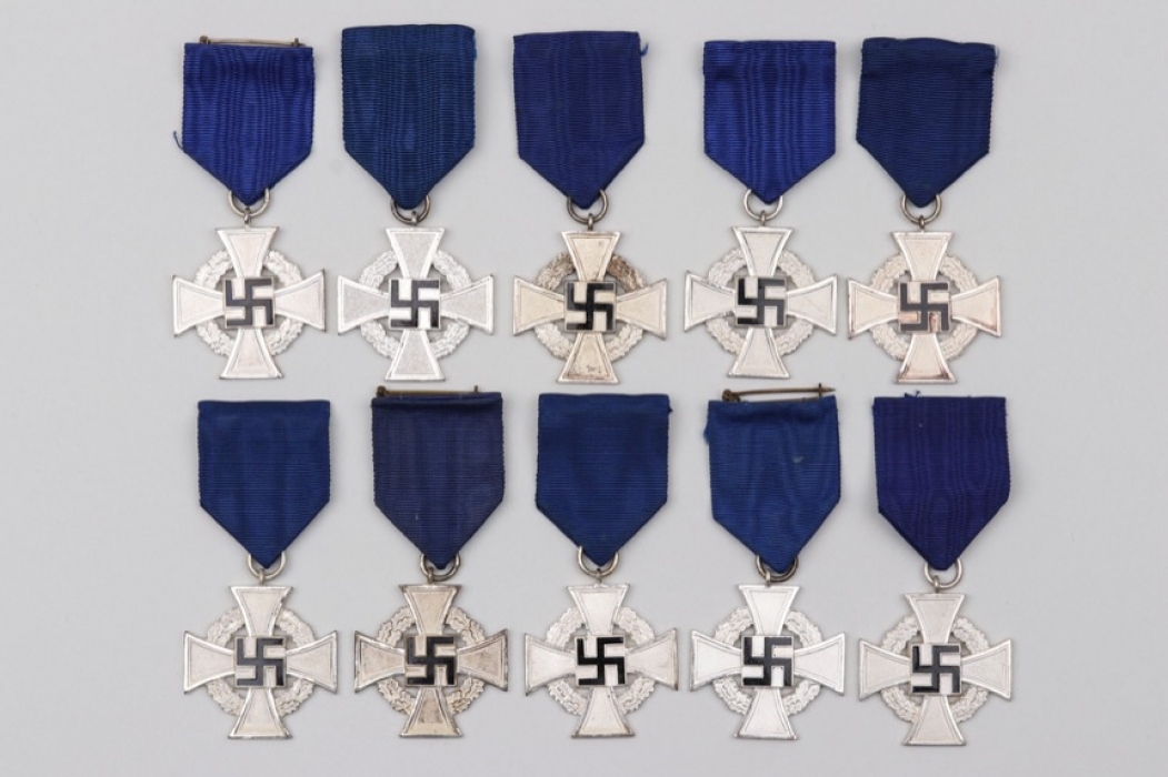 Third Reich lot of 25 years Faithful Service Crosses