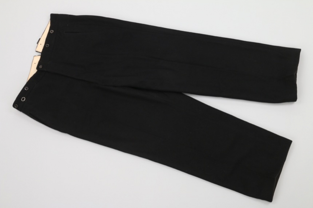 Third Reich black straight trousers