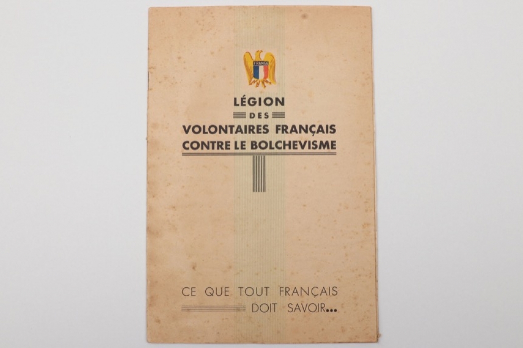 "Legion des Volontaires Francais" booklet