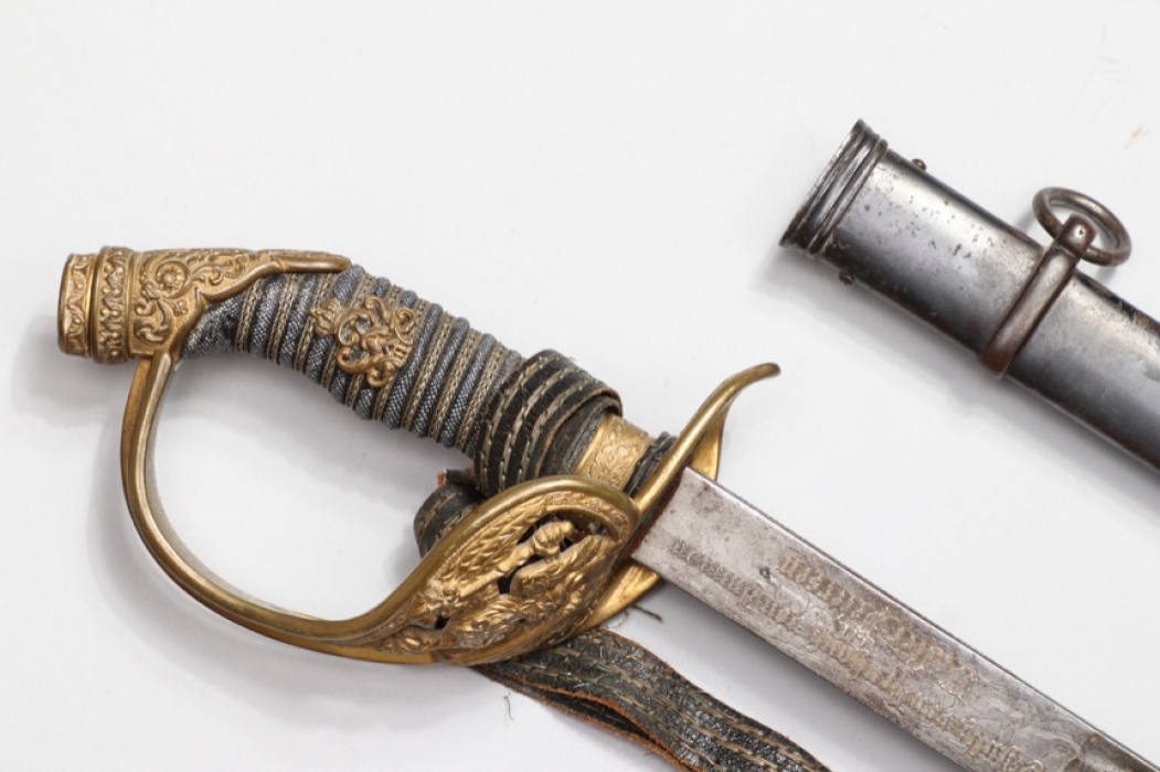 Damascus Prussian officer's parade sabre