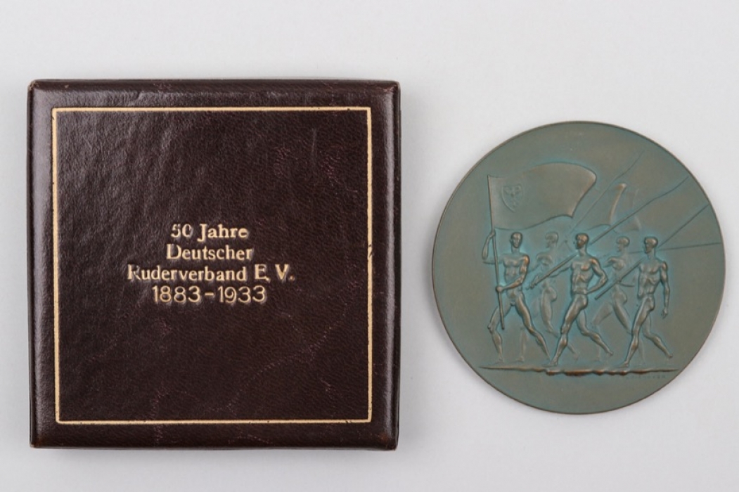 1933 "Deutscher Ruderverband" plaque in case