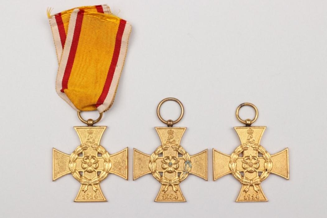 Lippe-Detmold - lot of War Merit Crosses 1914