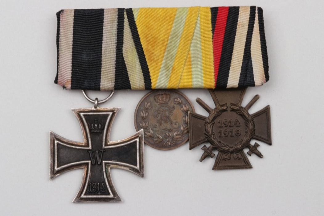 Third Reich 3-medal bar to WWI veteran