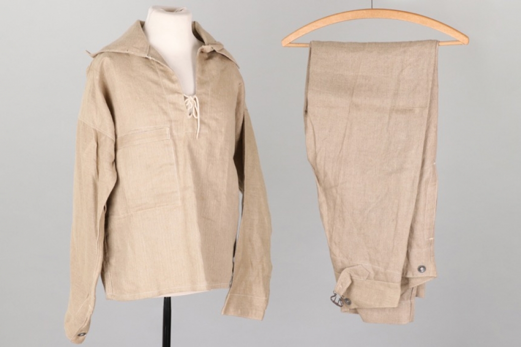 Kriegsmarine drill shirt & trousers