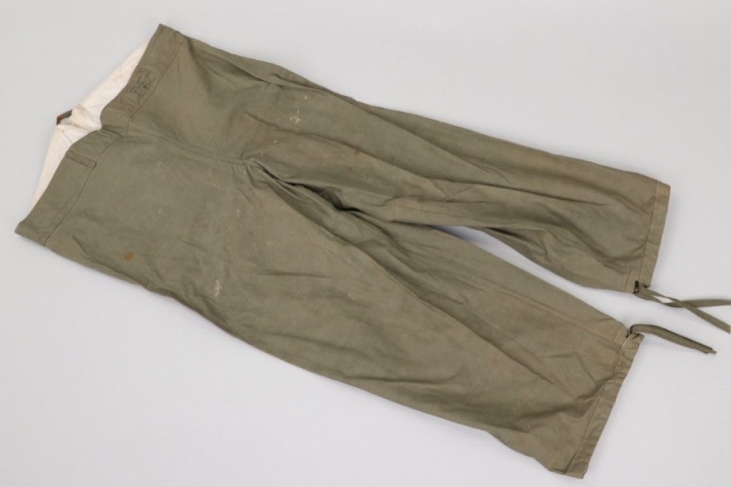 Heer M43 Gebirgsjäger wind trousers (rubberized)