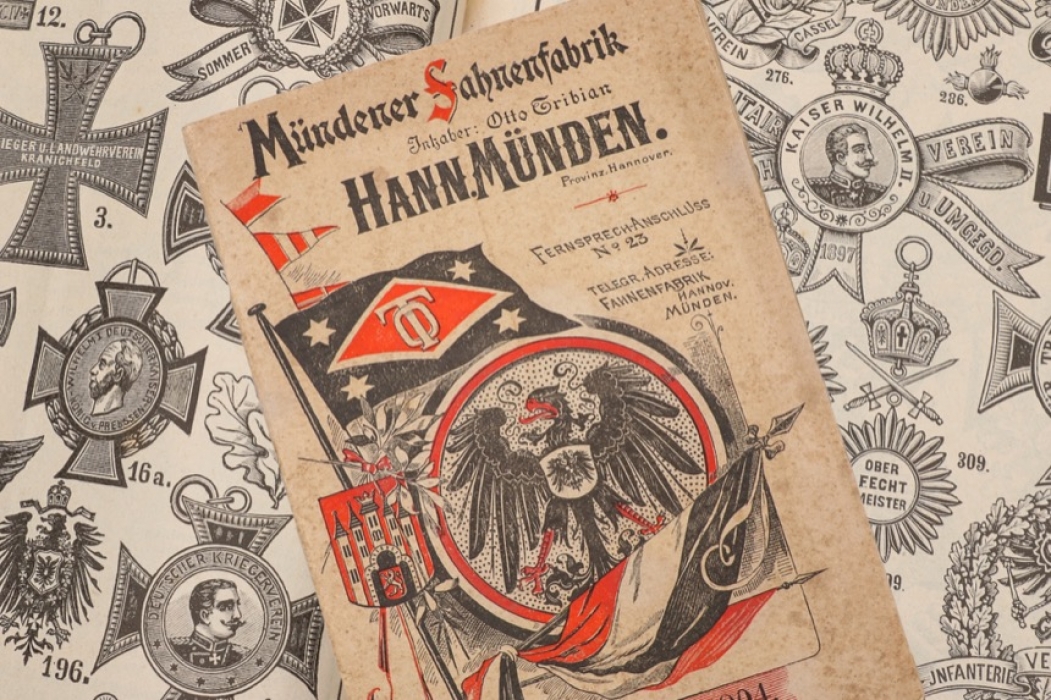1904 "Münderer Fahnenfabrik" sales catalog