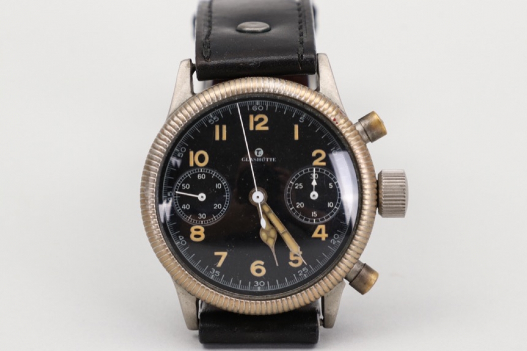 Luftwaffe double-button pilot's chronograph - Tutima